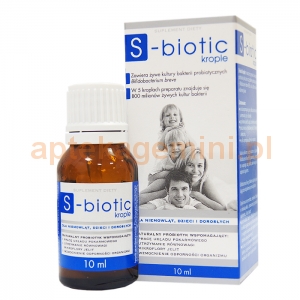 S-LAB S-biotic, krople dla niemowląt, dzieci i dorosłych, 10ml