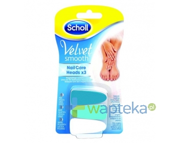 SCHOLL CONSUMER PRODUCTS LTD SCHOLL Velvet Smooth wymienne nasadki do elektronicznego pilnika 3 sztuki