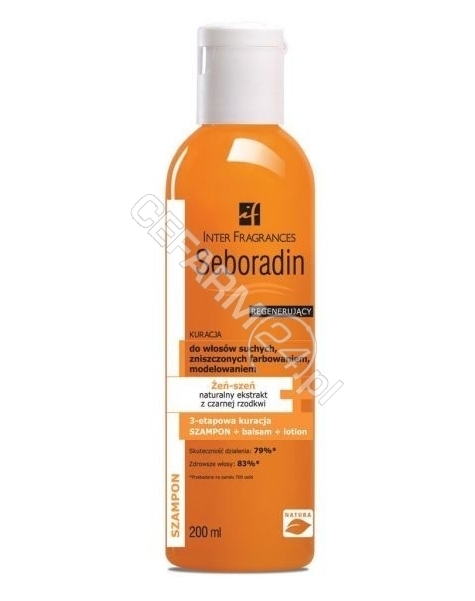 INTER-FRAGRA Seboradin regenerujący szampon do włosów zniszczonych farbowaniem i modelowaniem 200 ml
