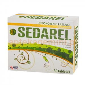 AVEC PHARMA Sedarel, 30 tabletek