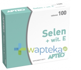 SYNOPTIS PHARMA SP. Z O.O. Selen + witamina E APTEO 100 tabletki