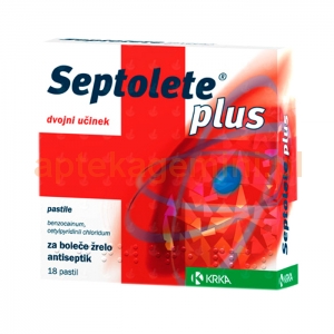 KRKA Septolete Plus, 18 pastylek