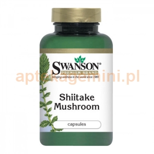 SWANSON Shiitake mushroom 500mg, SWANSON, 60 kapsułek