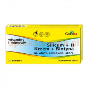 GORVITA Silicum + H, 30 tabletek