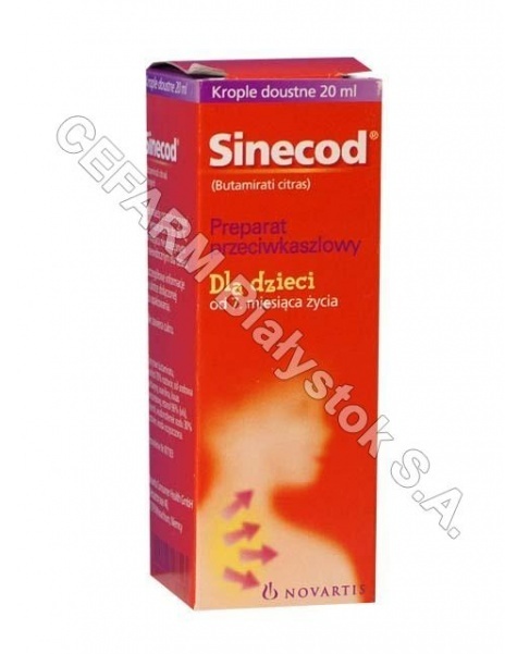 NOVARTIS Sinecod krople 5mg/ml 20 ml