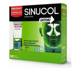 COLFARM Sinucol Zatoki 60 tabletek + Aromabalsam 20g