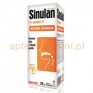 Walmark Sinulan Direct, spray na ból gardła, 30ml