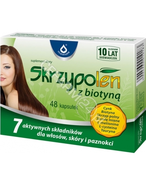 OLEOFARM Skrzypolen z biotyną x 48 kaps