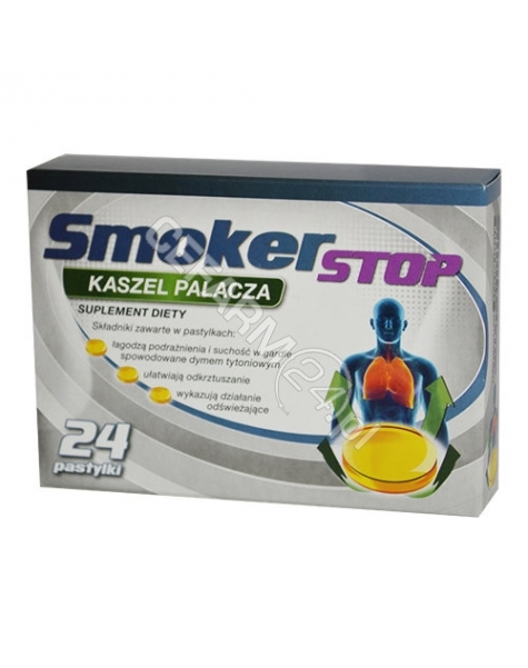 MSFARMA Smokerstop kaszel palacza x 24 pastylki do ssania
