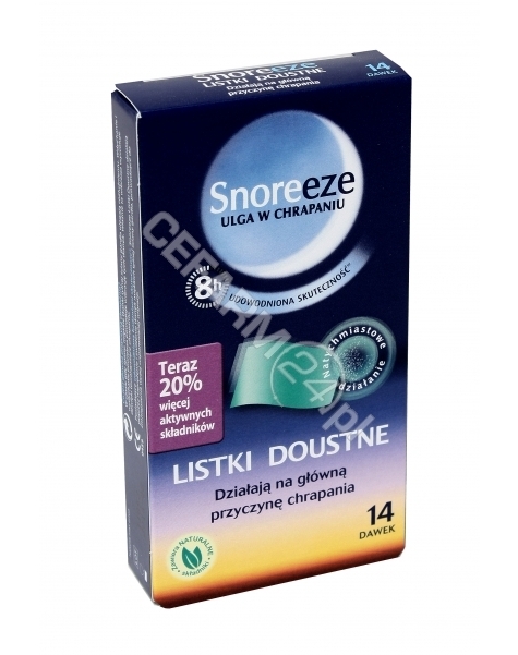 PASSION FOR Snoreeze listki doustne likwidujące chrapanie x 14 szt