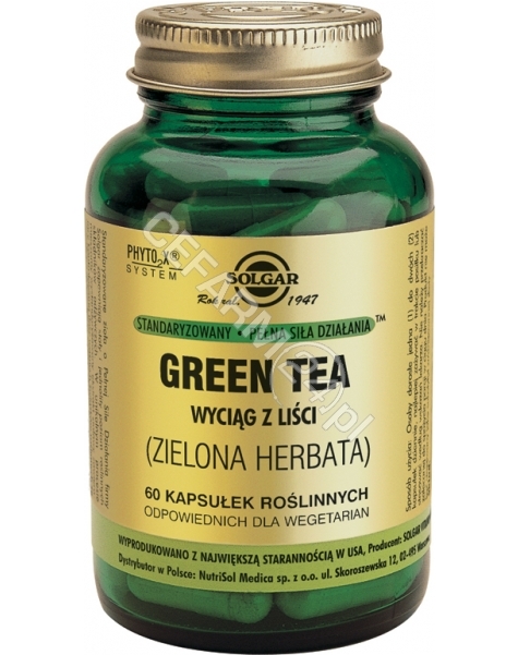 SOLGAR Solgar Green Tea (zielona herbata ) x 60 kaps