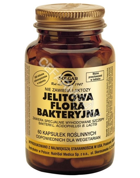 SOLGAR Solgar Jelitowa Flora Bakteryjna x 60 kaps