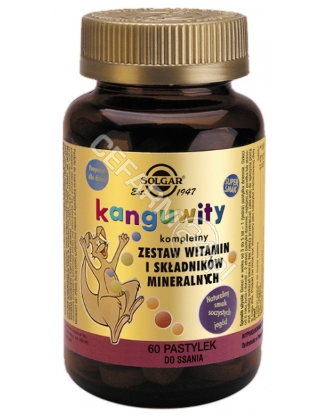 SOLGAR Solgar Kanguwity x 60 pastylek do ssania (naturalny smak soczystych jagoód)