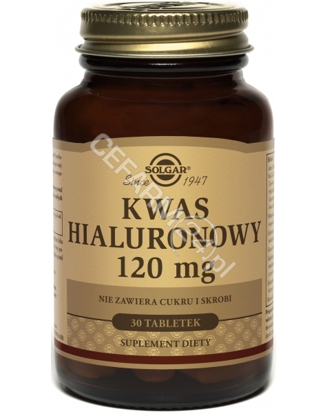 SOLGAR Solgar Kwas Hialuronowy 120 mg (Biocell Collagen II) x 30 tabl