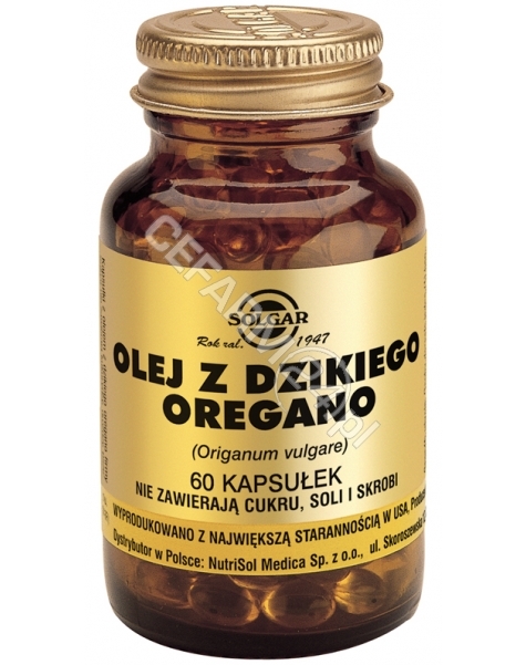 SOLGAR Solgar Olej z dzikiego Oregano x 60 kaps