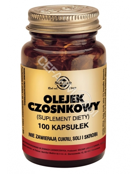 SOLGAR Solgar Olejek Czosnkowy 1 mg x 100 kaps