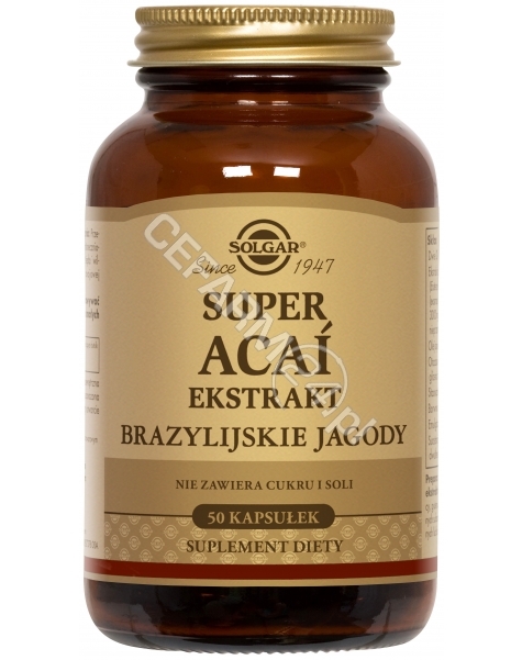 SOLGAR Solgar Super Acai (ekstrakt z brazylijskiej jagody) x 50 kaps