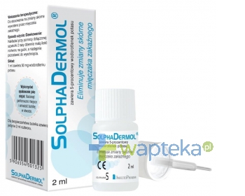 SOLPHARM SP. Z O.O. Solphadermol 5% Płyn 2 ml