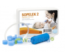 SALUS INTERNATIONAL SP. Z O.O. SOPELEK 2 Aspirator do nosa aparat + 10 filtrów jednorazowych