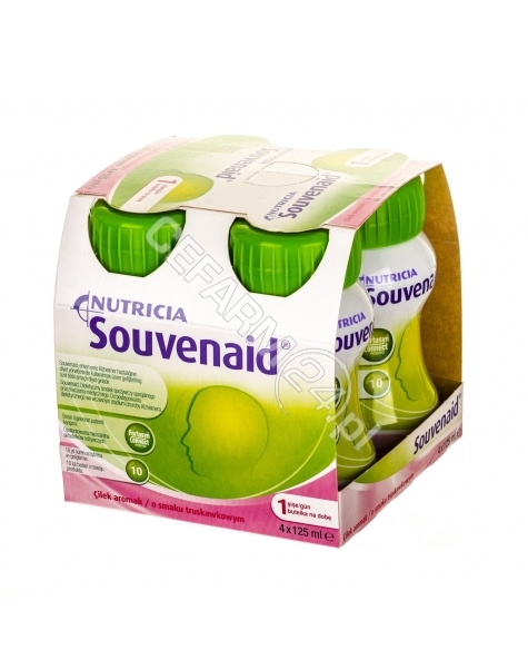 NUTRICIA Souvenaid o smaku truskawkowym 4 x 125 ml