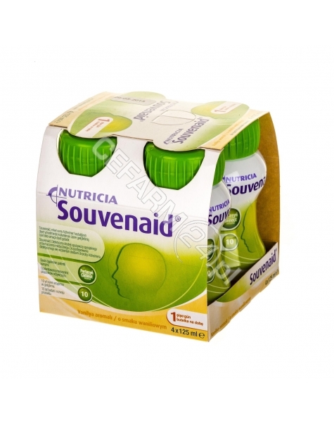 NUTRICIA Souvenaid o smaku waniliowym 4 x 125 ml