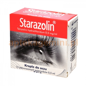 POLPHARMA Starazolin 0,05%, krople do oczu, 12 minimsów