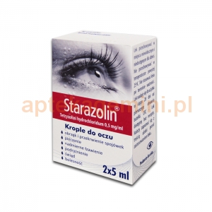 POLPHARMA Starazolin 0,05%, krople do oczu, 2x5ml