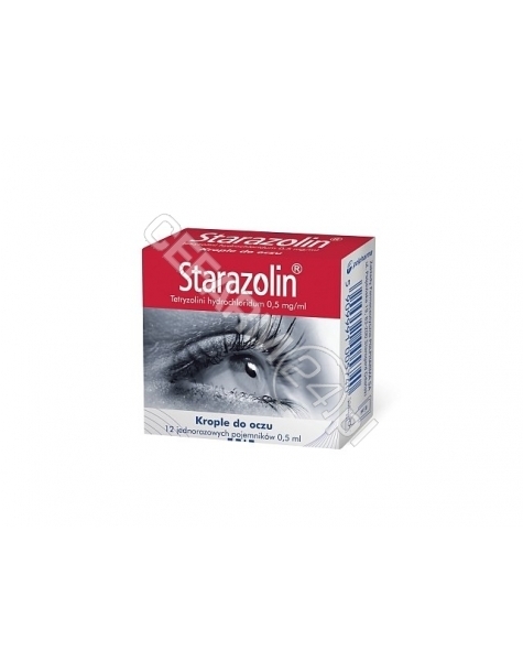 POLPHARMA Starazolin krople do oczu 0,5 mg/ml x 12 minimsów