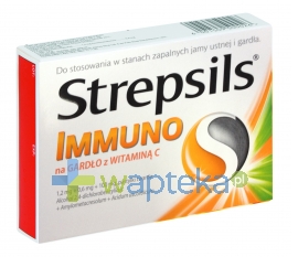 RECKITT BENCKISER (POLAND) S.A. Strepsils Immuno na Gardło z Witaminą C 24 sztuki