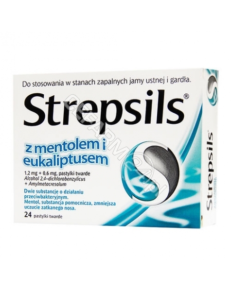 BOOTS Strepsils miętowo-eukaliptusowe x 24 tabl do ssania