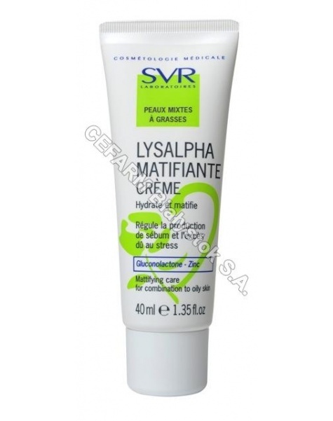 SVR Svr lysalpha krem matujący 40 ml