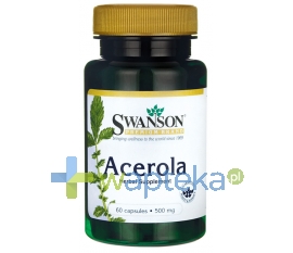 Swanson Health Products SWANSON Acerola 500mg 60 kapsułek Termin ważności 01-2016