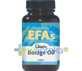 Swanson Health Products SWANSON Borage oil (Olej z ogórecznika) 1000mg 60 kapsułek