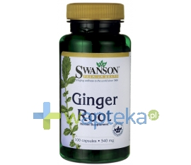 Swanson Health Products SWANSON Imbir Ginger Root 540mg 100 kapsułek