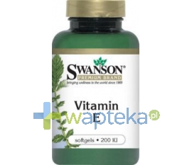 Swanson Health Products SWANSON Natural Vitamin E 200IU 100 kapsułek