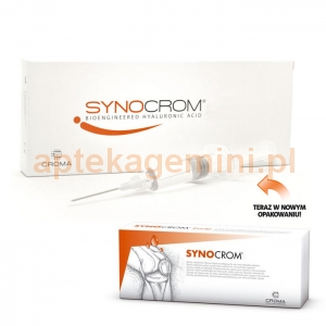 CROMA PHARMA Synocrom, 10mg/ml (1 %) hialuronianu sodu, 1 ampułko-strzykawka, 2ml