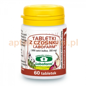 LABOFARM Tabletki z czosnku 300mg, 60 tabletek