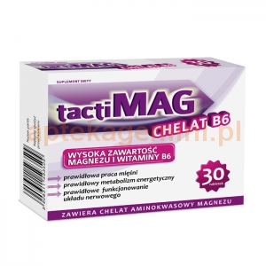 TACTICA TactiMag ChelatB6, 30 tabletek