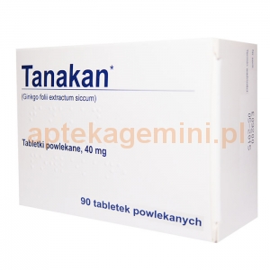 INPHARM Tanakan, 90 tabletek IMPORT RÓWNOLEGŁY