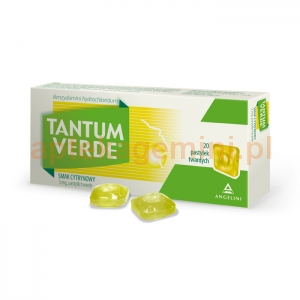 ANGELINI Tantum Verde, smak cytrynowy, 20 pastylek