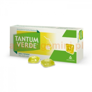 ANGELINI Tantum Verde, smak cytrynowy, 30 pastylek