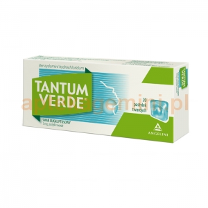 ANGELINI Tantum Verde, smak eukaliptusowy, 20 pastylek