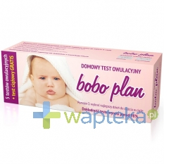 BIOMERICA Test owulacyjny BOBO Plan EZ-LH 5 sztuk + test ciążowy gratis