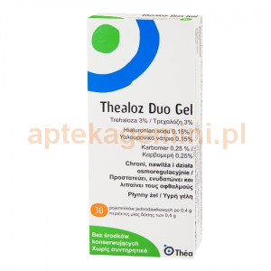 THEA Thealoz Duo Gel, żel płynny do oczu, 30 pojemników po 0,4g