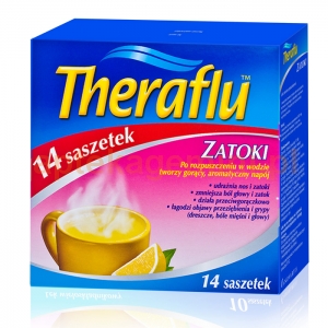 NOVARTIS Theraflu Zatoki, 14 saszetek