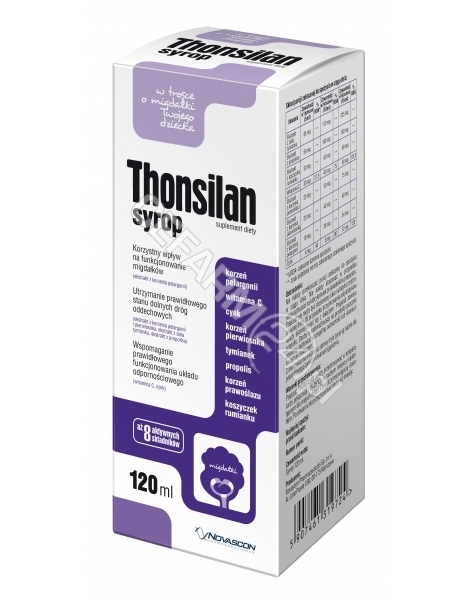 NOVASCON PHARMACEUTICALS SP. Z O.O. Thonsilan syrop 120 ml