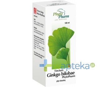 PHYTOPHARM KLĘKA S.A. Tinctura Ginko Bilobae płyn doustny 100ml PHYTOPHARM