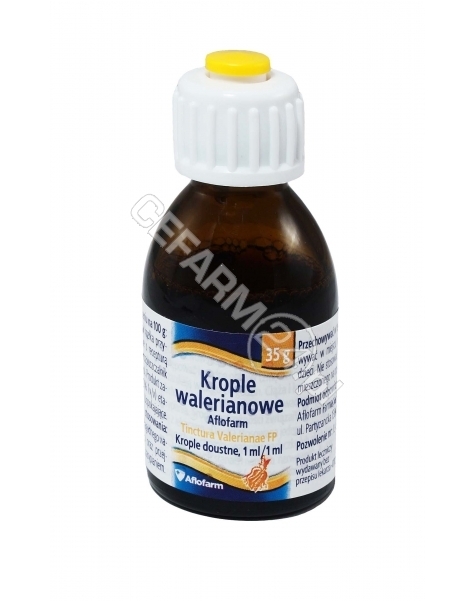 AFLOFARM Tinctura valerianae 35 g (krople walerianowe Aflofarm)