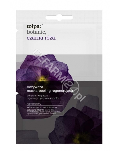 TORF CORPORA Tołpa Botanic Czarna Róża odżywcza maska-peeling regenerująca 2 x 6 ml