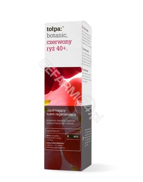 TORF CORPORA Tołpa Botanic Czerwony Ryż 40+ ujędrniający krem regenerujący na noc 40 ml